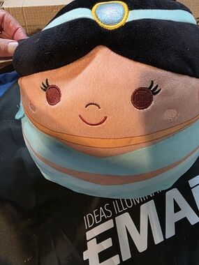 Squishmallows Blue Black Peach Princess Plush